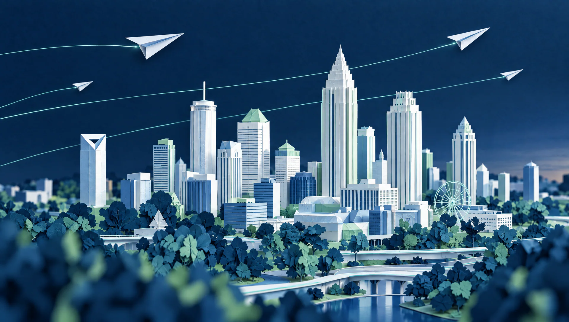 Plate XIV — Atlanta, and wherever you need us.